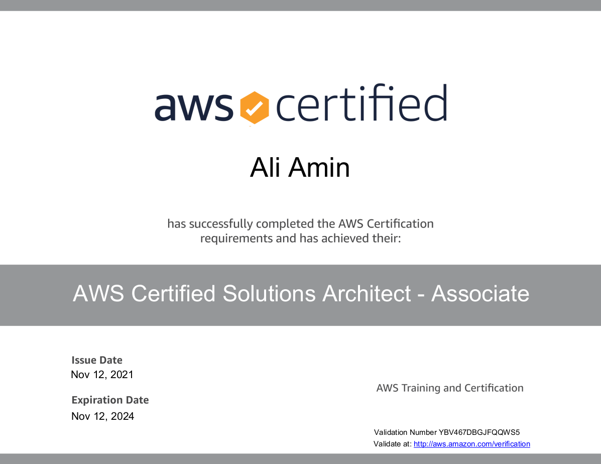 AWS Solution Architect - Associate