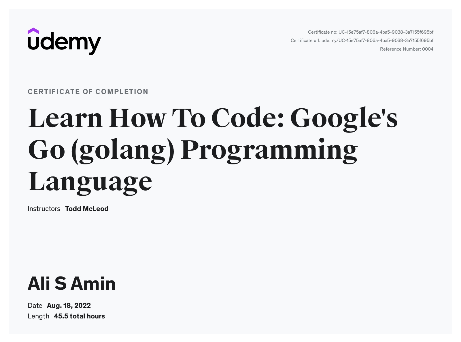 Google's Go (golang) Programming